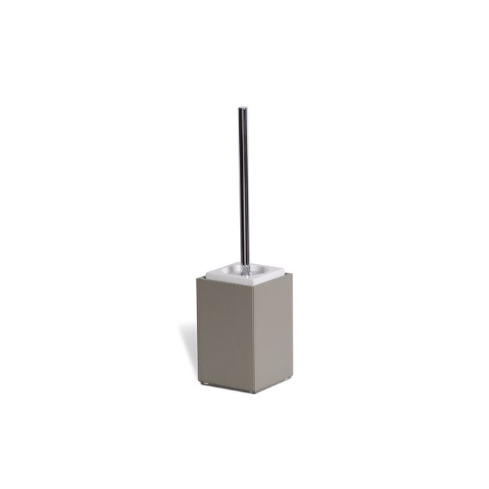 Decor Walther Brownie 0940549 BR SBG toiletborstelgarnituur chroom/taupe kunstleer