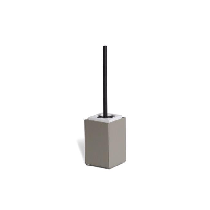Decor Walther Brownie 0940649 BR SBG toiletborstelgarnituur mat zwart/taupe kunstleer