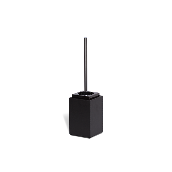 Decor Walther Brownie 0940760 BR SBG toiletborstelgarnituur chroom/zwart kunstleer