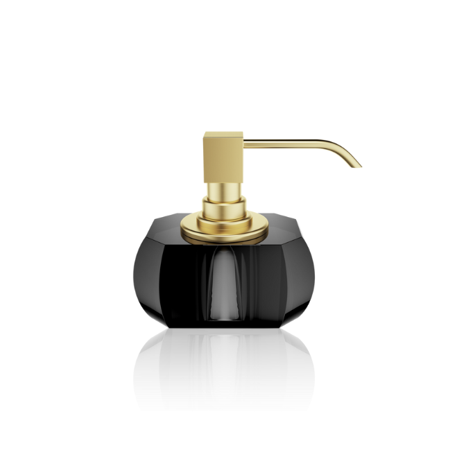 Decor Walther Kristall 0933494 KR SSP zeepdispenser Crystal antraciet glas - mat goud