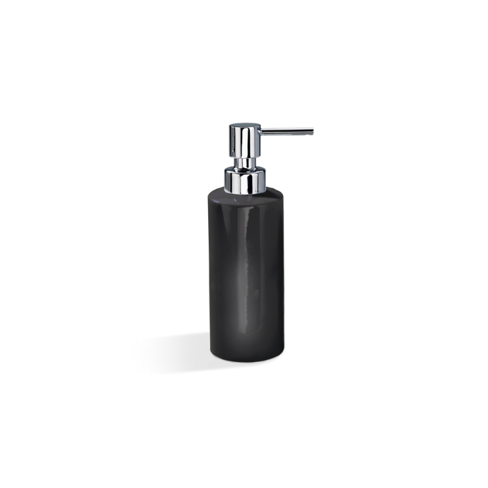 Decor Walther Porcelain 0864000 DW 480 zeepdispenser staand porselein zwart/ chroom