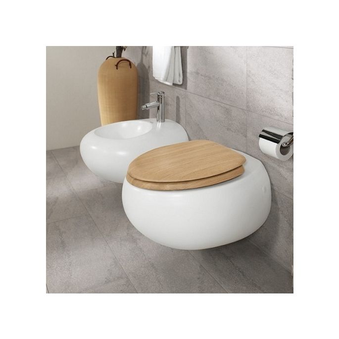 Villeroy and Boch Pure Stone 98M16100 toilet seat with lid oak *no longer available*
