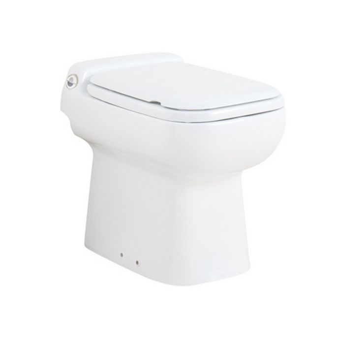 SFA Sanibroyeur Sanicompact Luxury CA500100 toilet seat with lid white