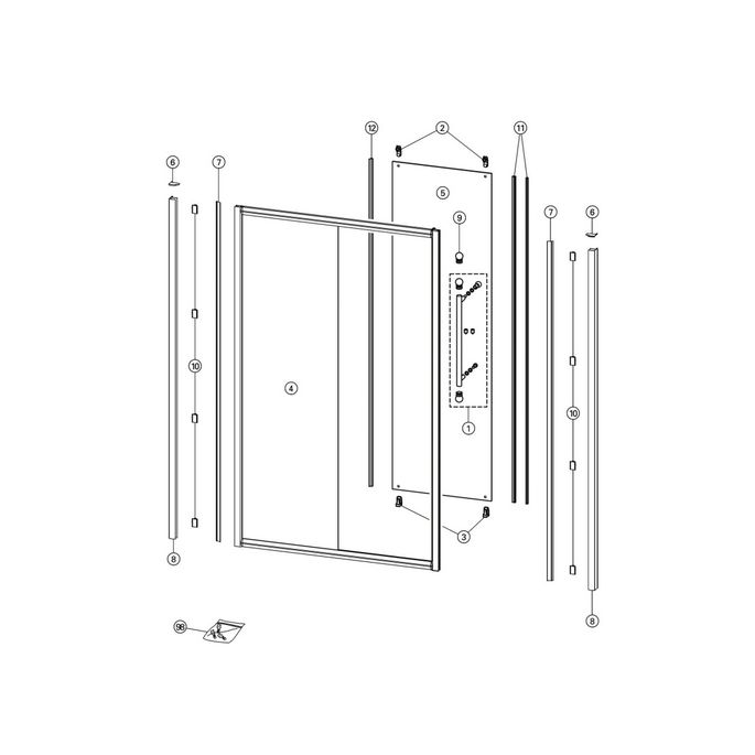 Huppe Enjoy victorian, 027333 magneetstrippen, set