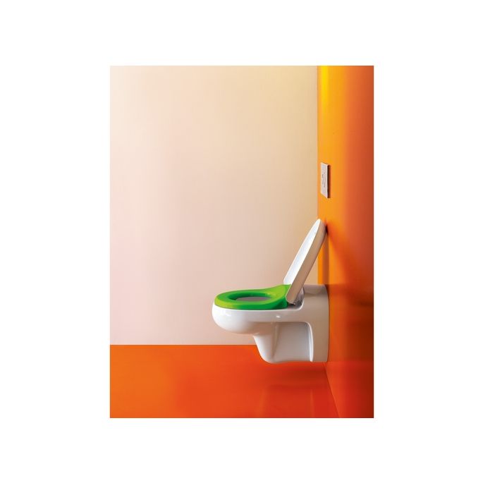 Laufen Florakids 8910300720001 Toilettensitz mit Deckel weiß / grün *nicht länger verfügbar*