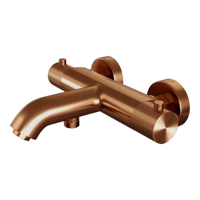 Brauer Carving 5-GK-085-2 body bath shower thermostatic mixer SET 02 copper brushed PVD