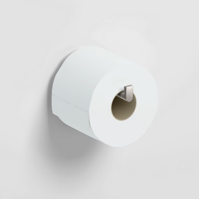 Clou Flach CL090203141 Toilettenpapierhalter ohne Klappe Edelstahl gebürstet