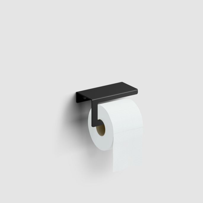 Clou Fold CL090402921 Toilettenpapierhalter mit Deckel mattschwarz