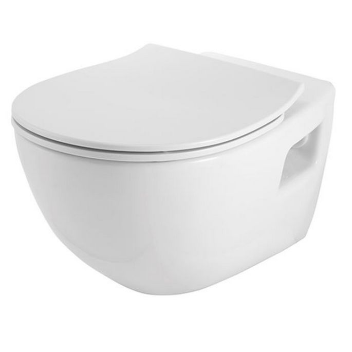Pressalit Chilli 1076000-DK3999 toiletzitting met deksel wit