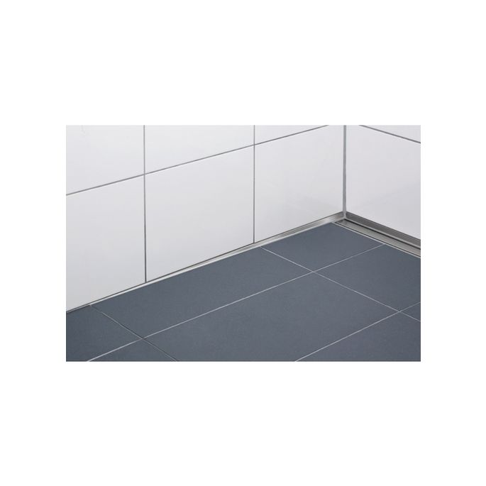 Blanke Aqua Keil Wand 8462856125L afsluitprofiel 1480x12,5x32mm links mat zwart