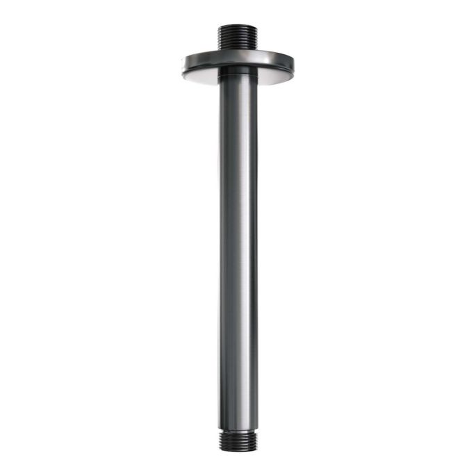 Brauer Carving 5-GM-137 thermostatische inbouw regendouche 3-weg omstelling SET 41 gunmetal geborsteld PVD