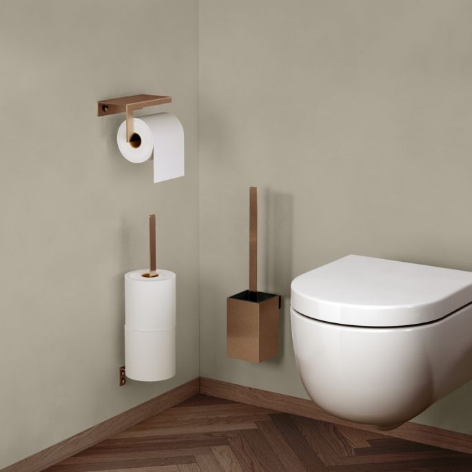 Clou Fold CL/09.04035.83 reserverolhouder brons geborsteld PVD