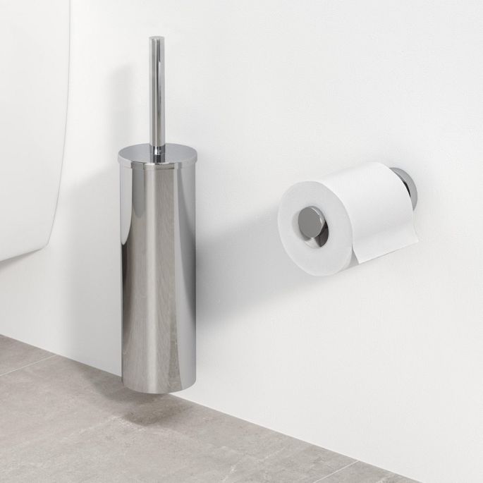 Geesa Nemox 651106 toiletborstelhouder (zwarte borstelkop) chroom