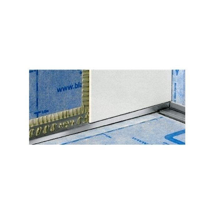 Blanke Aqua Keil Wand 8462856125L afsluitprofiel 1480x12,5x32mm links mat zwart