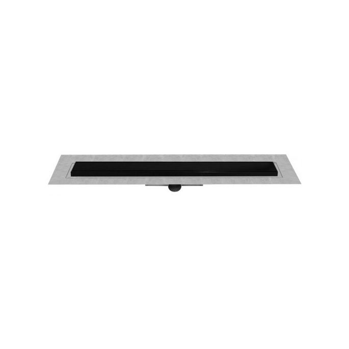 Easy Drain Compact 50 TAF Black EDM1TAFZM100050B douchegoot 100cm zijuitloop