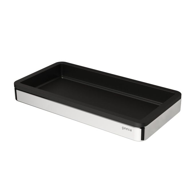 Geesa Frame 918802-02-06 planchet 21 cm chroom/ zwart