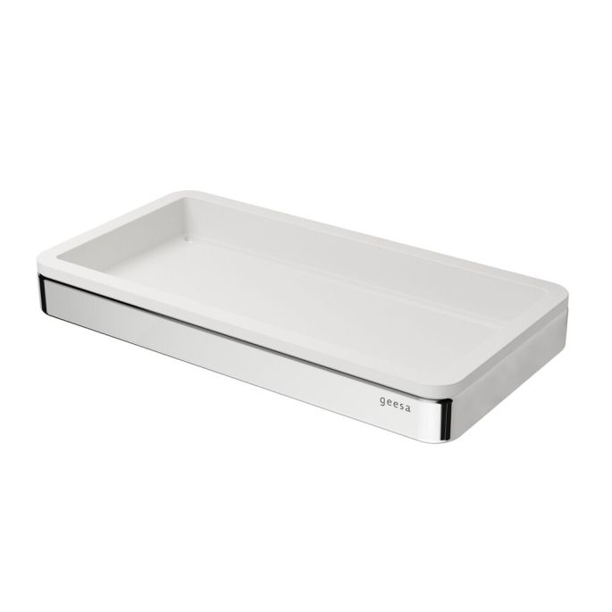 Geesa Frame 918802-02 planchet 21 cm chroom/ wit