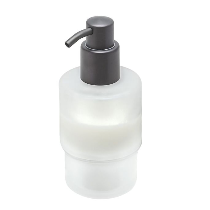 Geesa Nemox Brushed Metal Black - Opal Brushed Metal Black 91224712 zeepdispenser 200 ml zwart metaal geborsteld