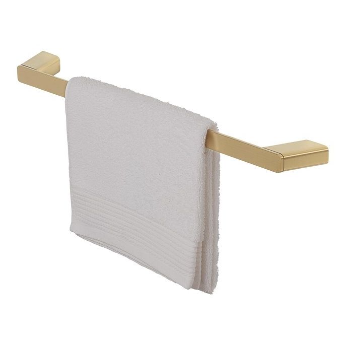 Geesa Shift Gold Brushed 919907-07-60 handdoekrek geborsteld goud