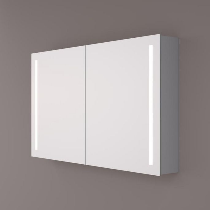 Hipp Design SPK 41100 luxe spiegelkast met verticale LED banen 100x70x14cm
