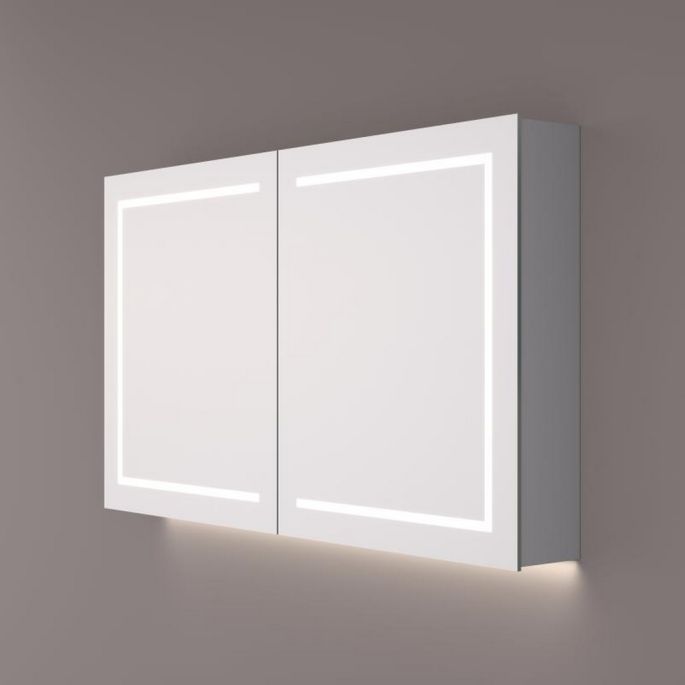 Hipp Design SPK 62140 luxe spiegelkast met LED baan rondom en indirecte LED verlichting onder 140x70x14cm