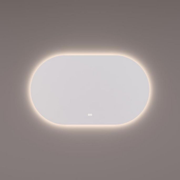 Hipp Design SPV 14730 KW spiegel ovaal-recht met indirecte LED verlichting rondom 120x70x3cm