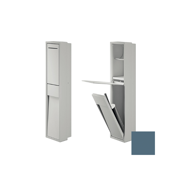 Inda MY Secret A8086CAV inbouwnis met toiletrolhouder en toiletborstelgarnituur 190x860mm mat avio