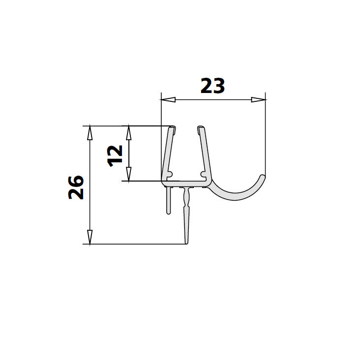 Kermi 2534051 set gebogen spatwaterdichtingen 6mm