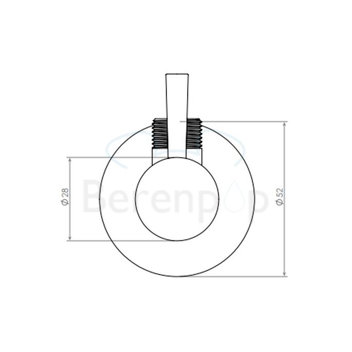 Clou InBe IB0645001 design angle valve chrome