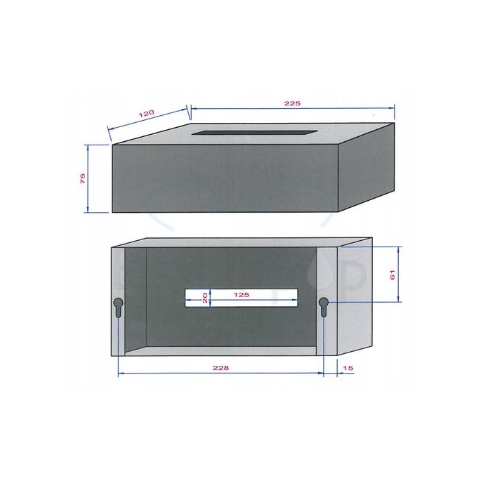 Decor Walther Bloque/ Corner 0830482 KB 82 tissuehouder mat goud