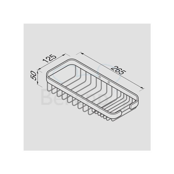 Geesa Basket 150 spons- en zeephouder 265mm chroom