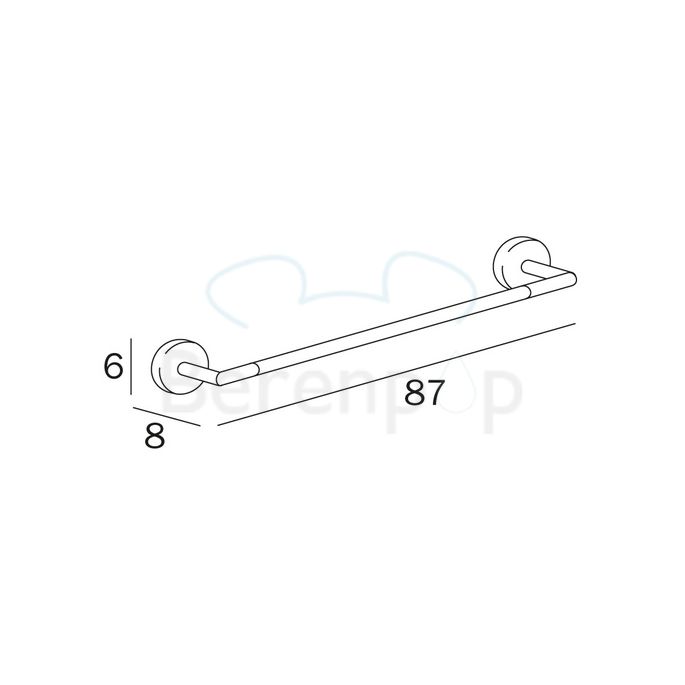 Inda Forum A3618DCR handdoekhouder 87cm chroom