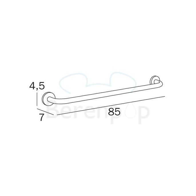 Inda One A2490DCR handdoekhouder 85cm chroom