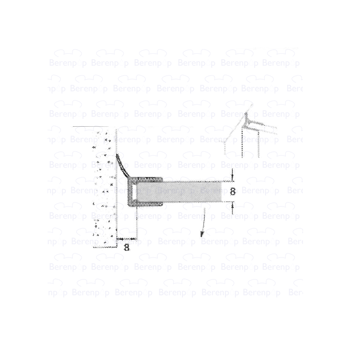 Sealskin Optix 600 - 700 TSS002 afdichtprofiel 201cm transparant, 8mm *niet meer leverbaar*