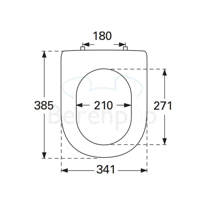 Villeroy und Boch Subway 2.0 Kompakte 9M69S101 WC-Sitz mit Deckel weiß