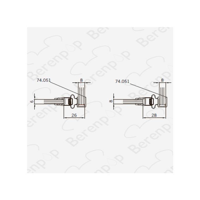 San4U Sealday SD051 Magnetstreifensatz seitlich + gerade, 200cm, 6-8mm