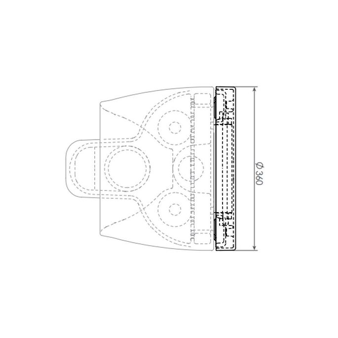 Clou First CL0406030 toiletzitting met deksel (verkorte versie) wit