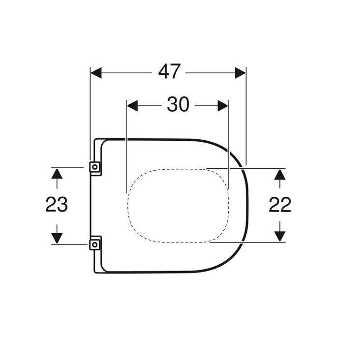 Geberit 300 Comfort Square S8H51103000G toiletzitting met deksel wit *niet meer leverbaar*