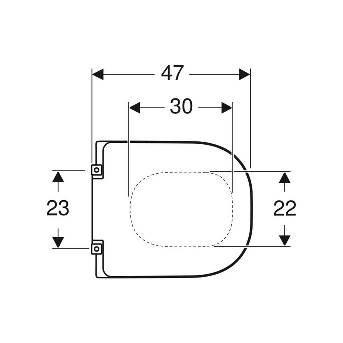 Geberit 300 Comfort Square S8H51103000G toiletzitting met deksel wit