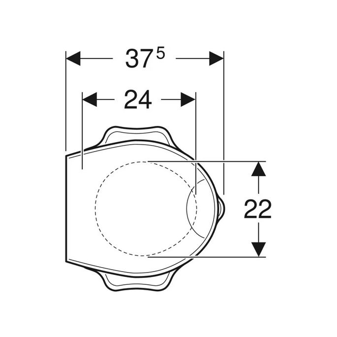 Geberit 300 Kids S8H51111000G turtle design toiletzitting (kinderzitting) met deksel wit