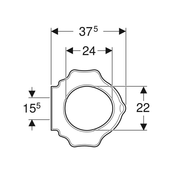 Geberit 300 Kids S8H51112000G turtle design toiletzitting (kinderzitting) zonder deksel wit