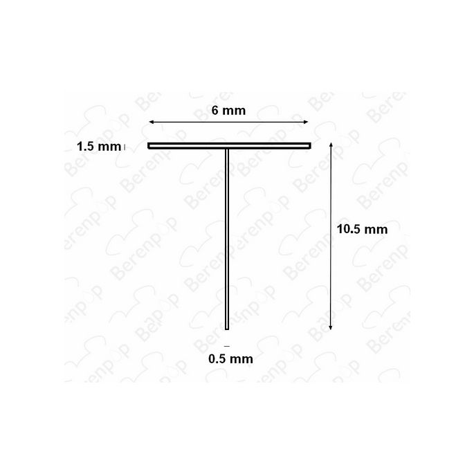 HSK E100067-105-15 inschuifrubber voor doucheprofiel 150cm lengte - 10,5mm hoog