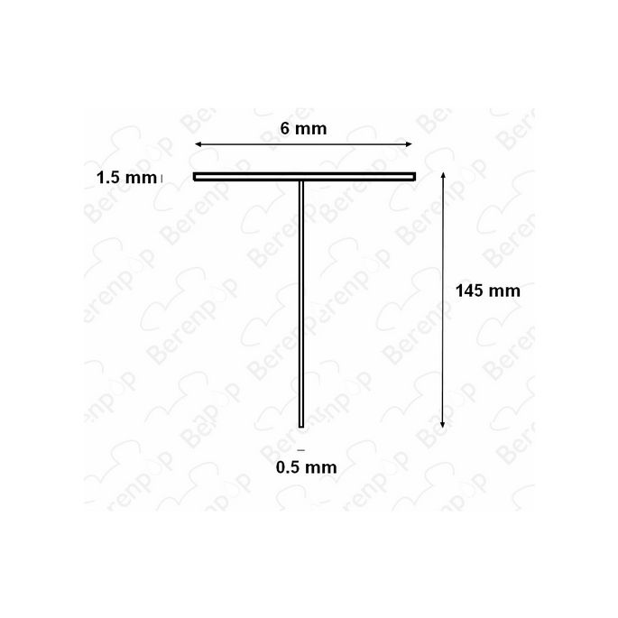 HSK E100067-145-10 inschuifrubber voor doucheprofiel 100cm lengte - 14,5mm hoog