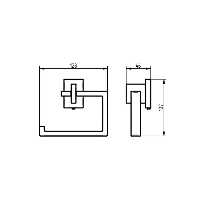 Haceka Edge 1208802 closetrolhouder grafiet