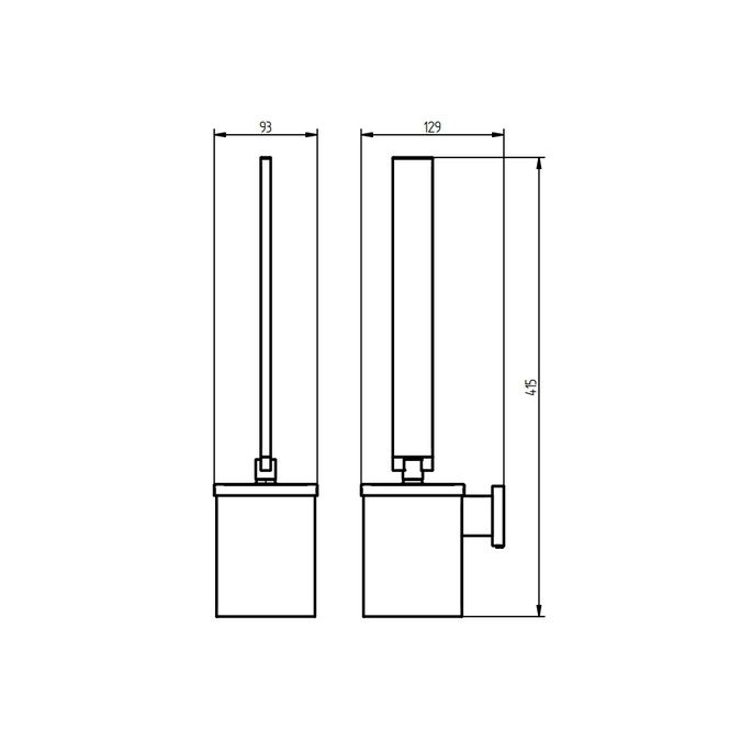 Haceka Edge 1208804 closetborstel grafiet