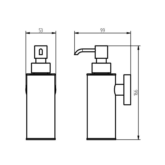 Haceka Kosmos Zwart 1142259 zeepdispenser zwart