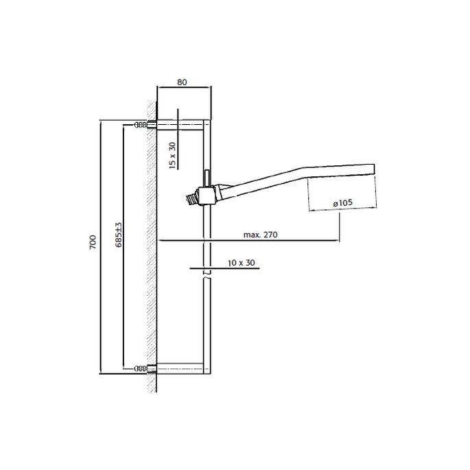 Pure Aragon AR5125 glijstangset chroom