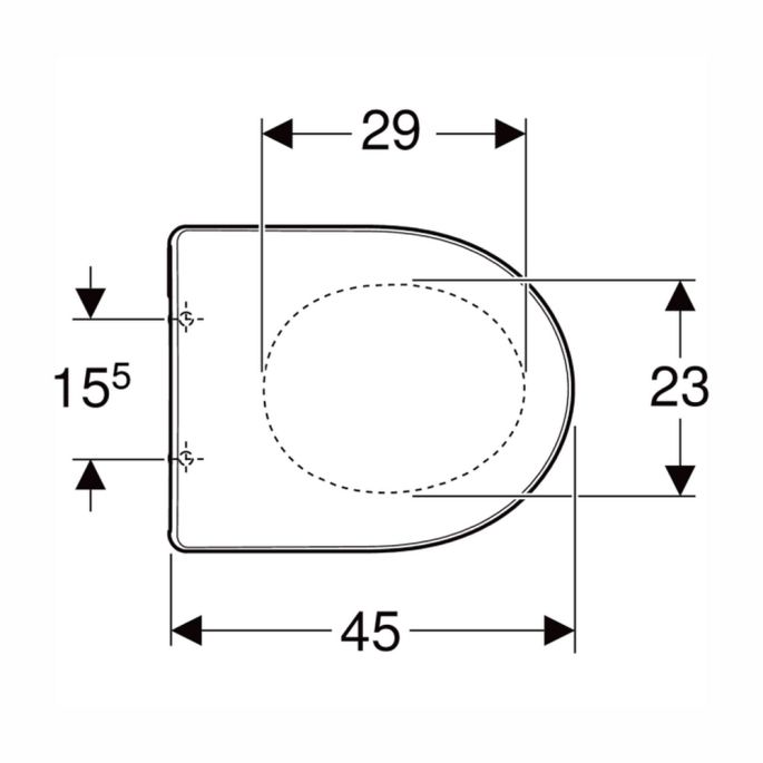 Geberit Renova 573025000 toiletzitting met deksel wit
