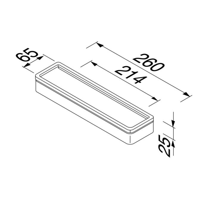 Geesa Frame 918805-02 planchet 26 cm chroom/ wit