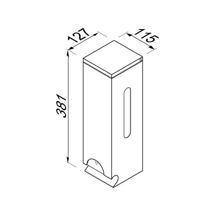 Geesa Public Area 911233 toiletroldispenser RVS geborsteld